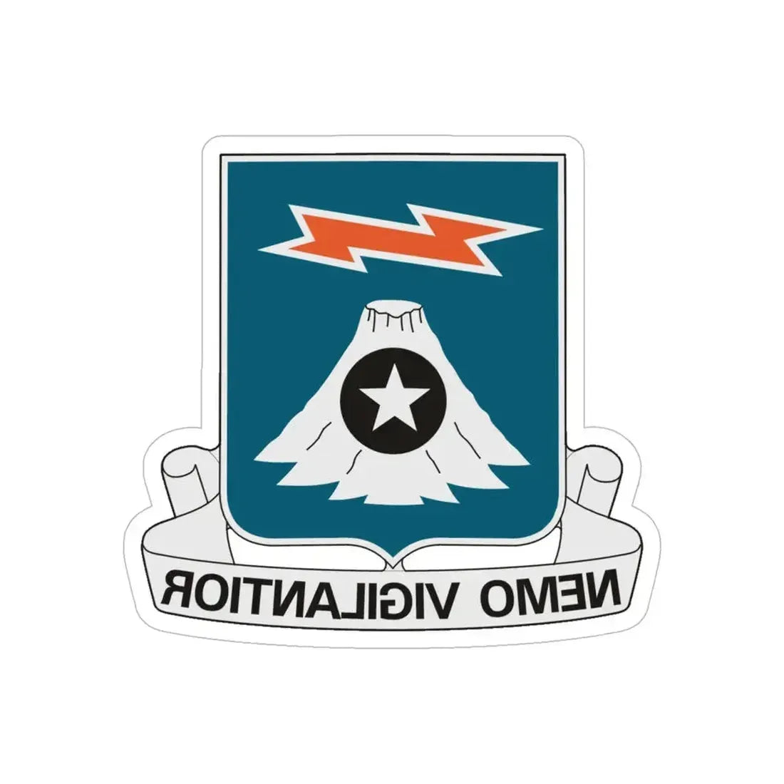 306 Military Intelligence Battalion (U.S. Army) REVERSE PRINT Transparent Die-Cut STICKER 6 Inch Die-Cut Transparent - The Sticker Space