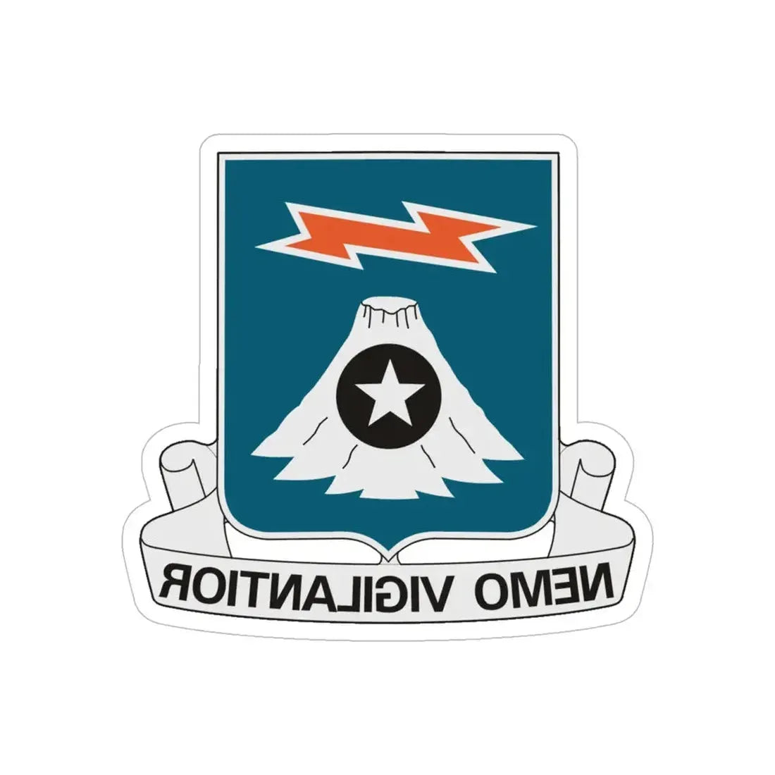 306 Military Intelligence Battalion (U.S. Army) REVERSE PRINT Transparent Die-Cut STICKER - The Sticker Space