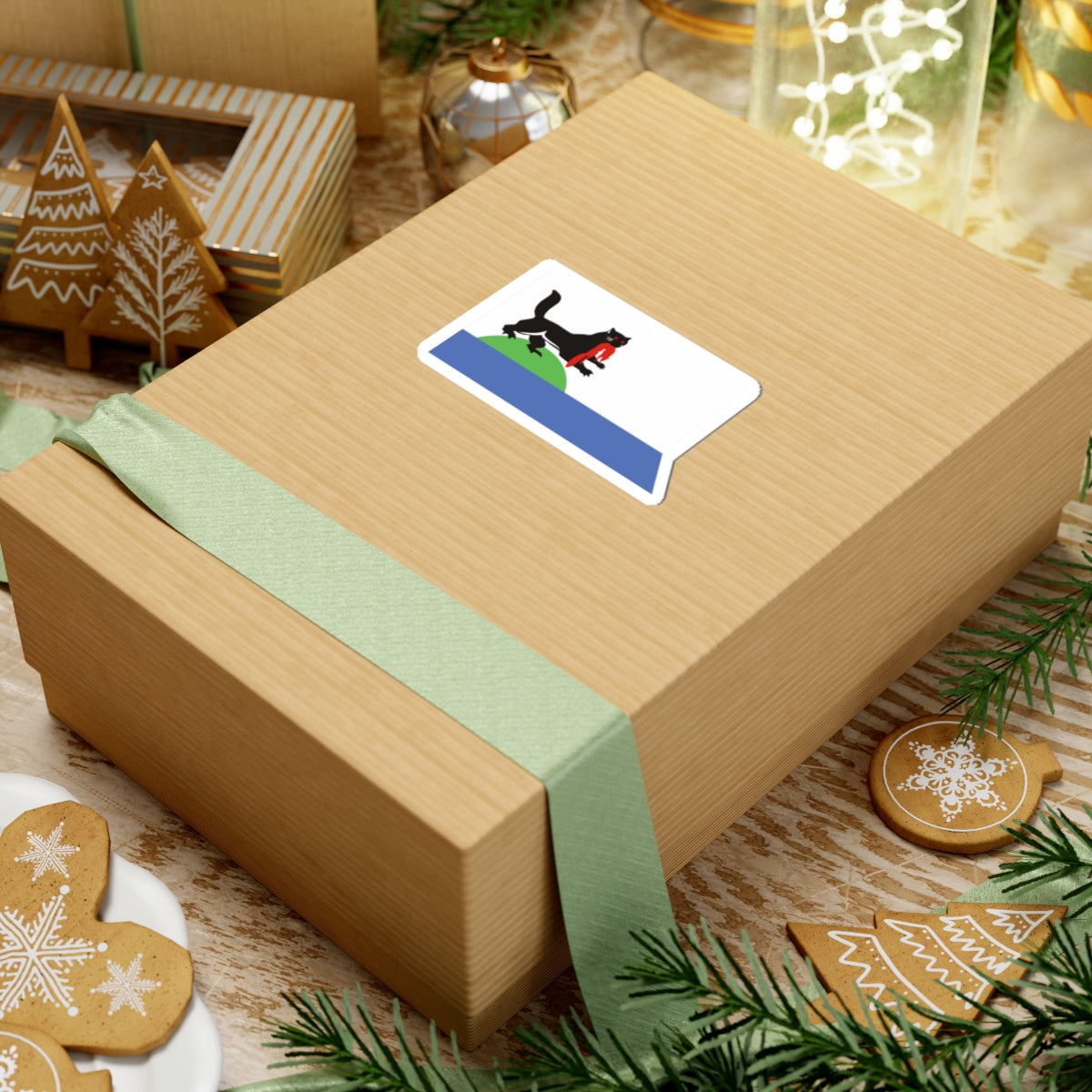 Flag of Irkutsk Irkutsk oblast (Russia) STICKER Vinyl Kiss-Cut Decal