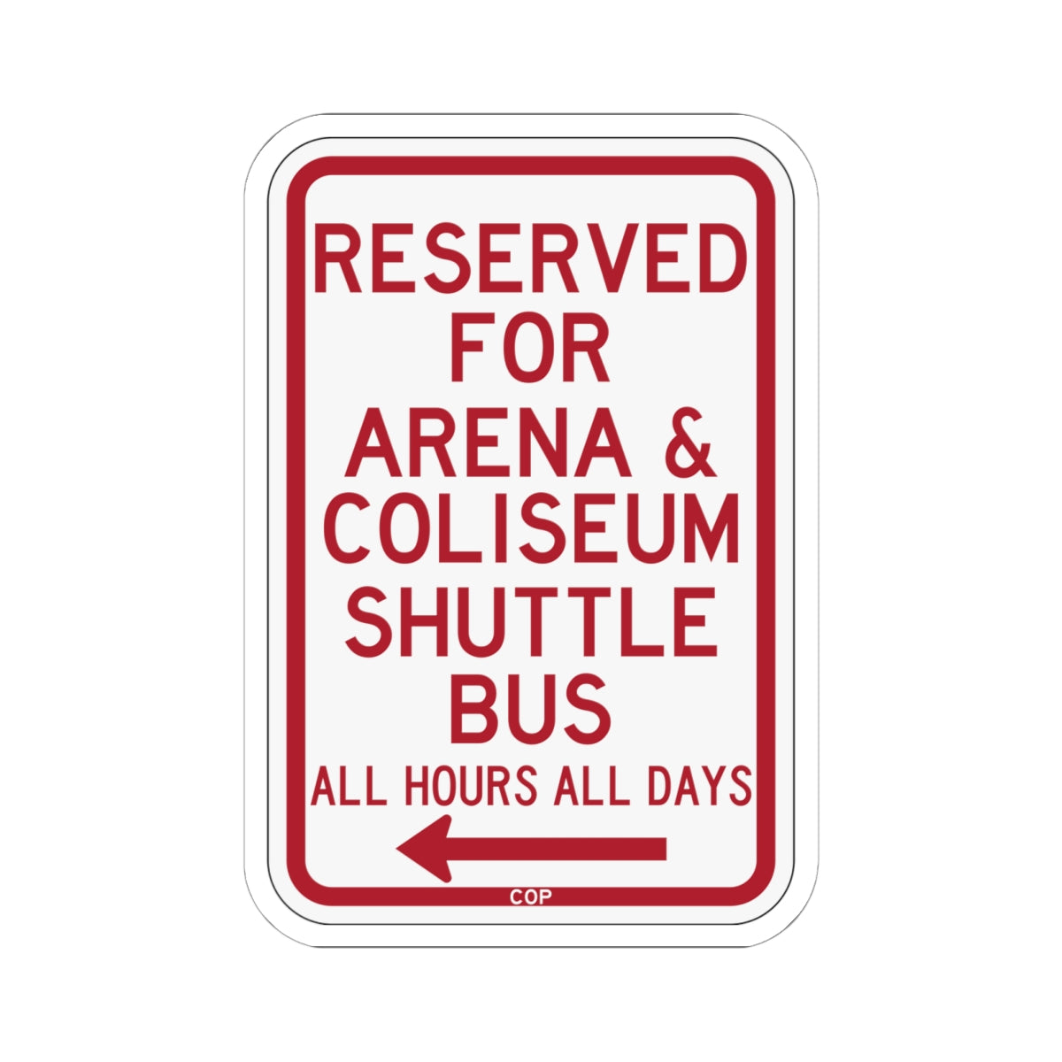 PBOT Road sign P4141 (Oregon) (Road Sign) STICKER Vinyl Kiss-Cut Decal