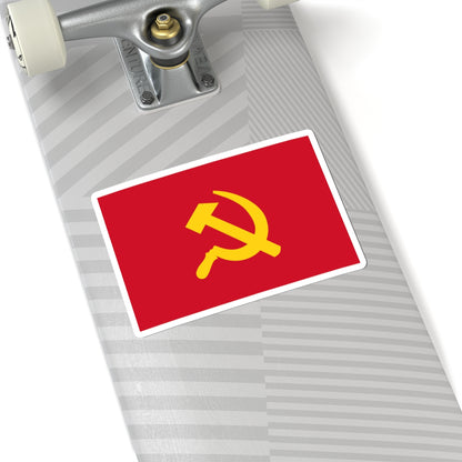 Flag of the Communist Party of the Philippines alternative II (Philippines) STICKER Vinyl Kiss-Cut Decal