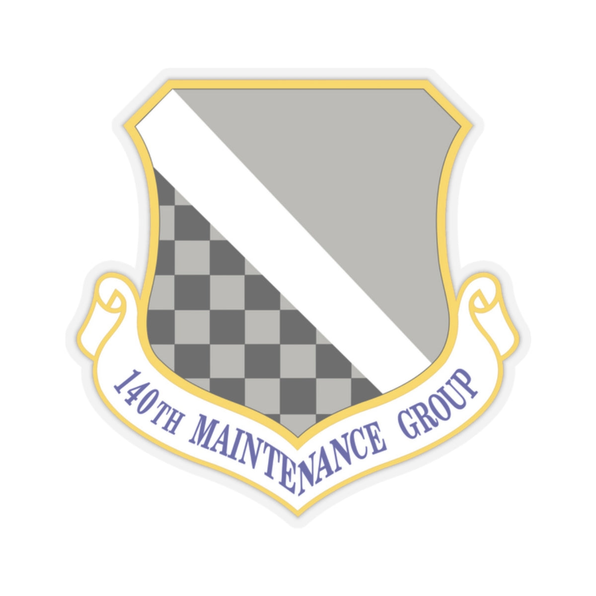 140th Maintenance Group (U.S. Air Force) STICKER Vinyl Kiss-Cut Decal-2 Inch-Transparent-The Sticker Space