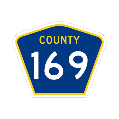County 169 MN (Minnesota) (Road Sign) STICKER Vinyl Kiss-Cut Decal