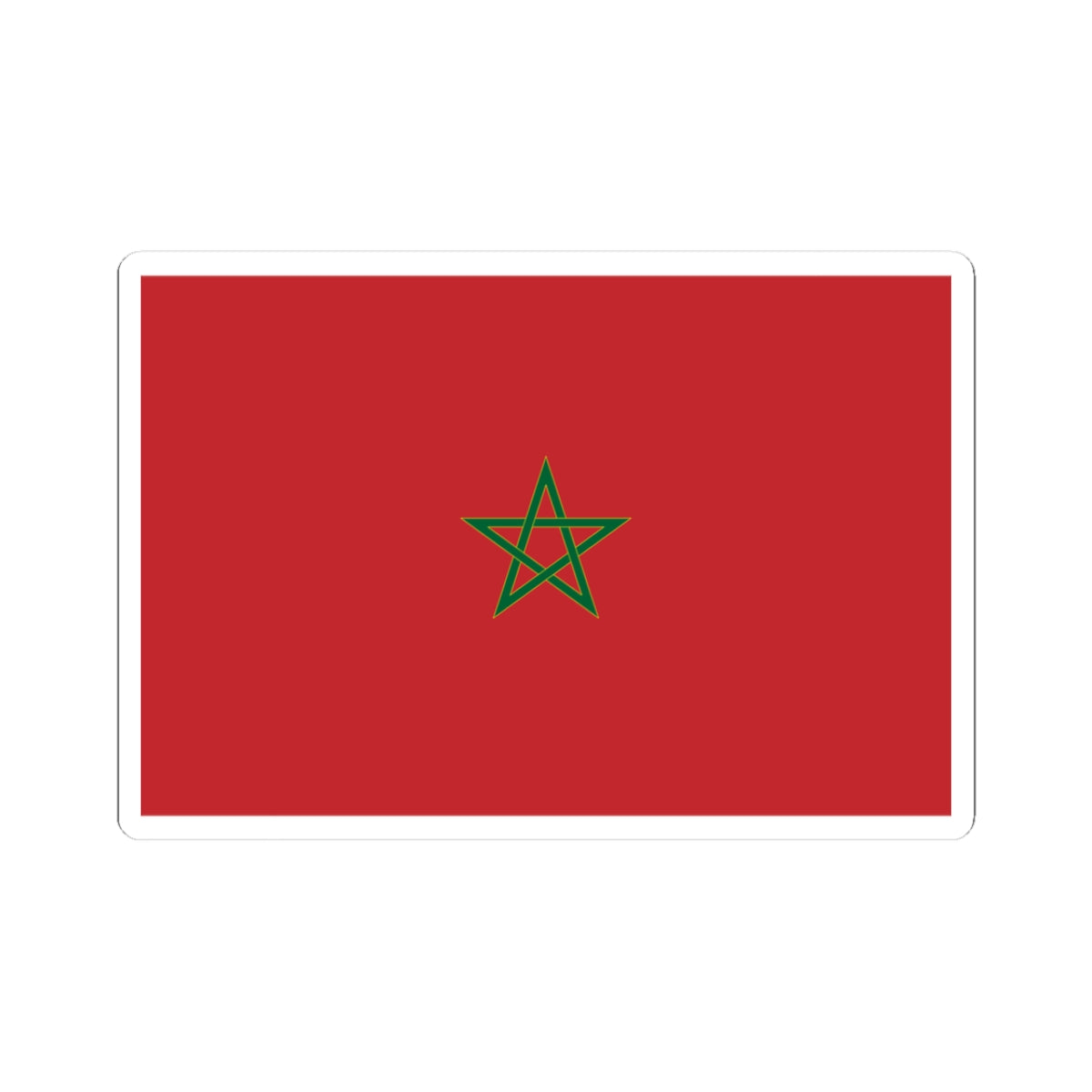 Flag of Morocco parametric version (Morocco) STICKER Vinyl Kiss-Cut Decal
