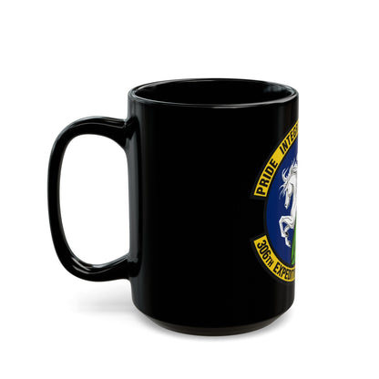 306th Expeditionary Airlift Squadron (U.S. Air Force) Black Coffee Mug-The Sticker Space