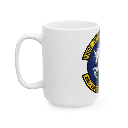 306th Expeditionary Airlift Squadron (U.S. Air Force) White Coffee Mug-The Sticker Space