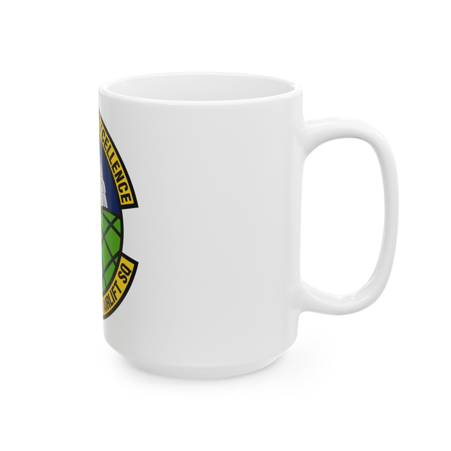 306th Expeditionary Airlift Squadron (U.S. Air Force) White Coffee Mug-The Sticker Space