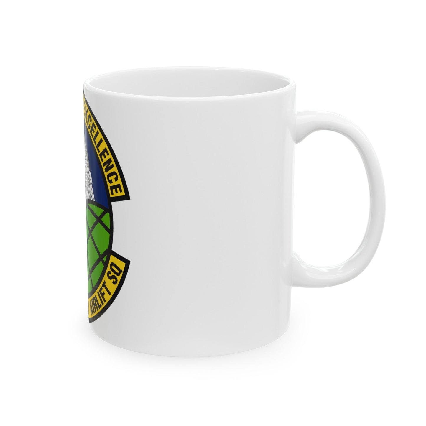 306th Expeditionary Airlift Squadron (U.S. Air Force) White Coffee Mug-The Sticker Space