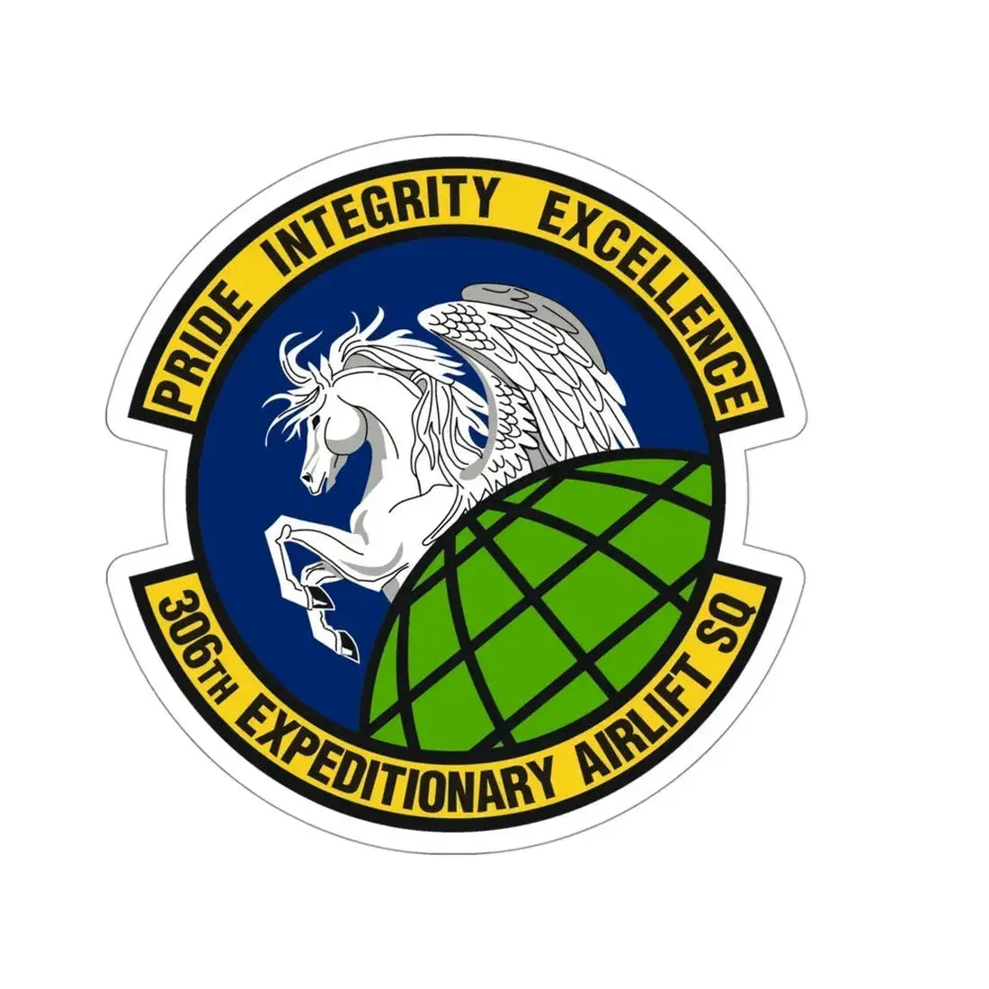 306th Expeditionary Airlift Squadron (U.S. Air Force) STICKER Vinyl Die-Cut Decal - The Sticker Space