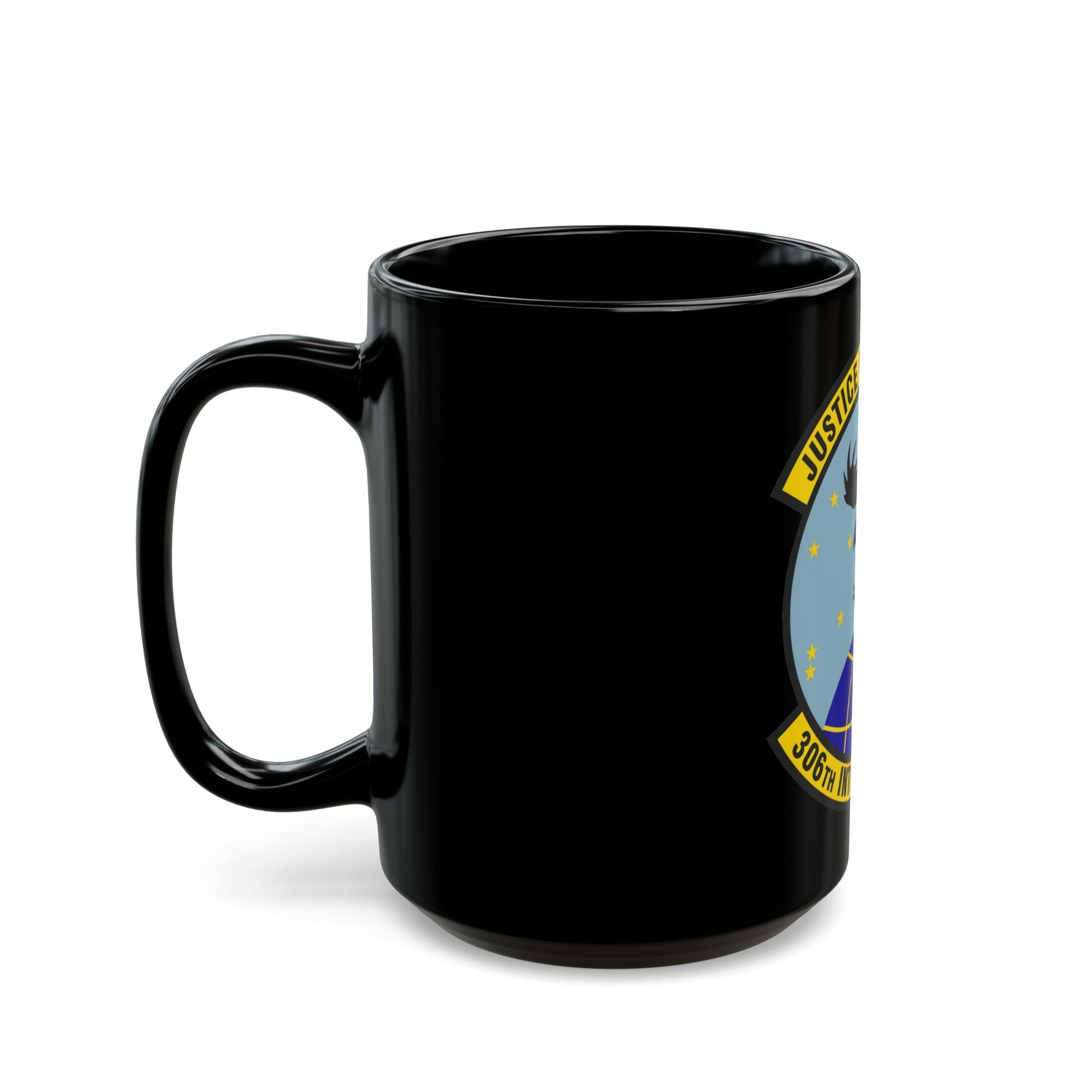 306th Intelligence Squadron (U.S. Air Force) Black Coffee Mug-The Sticker Space