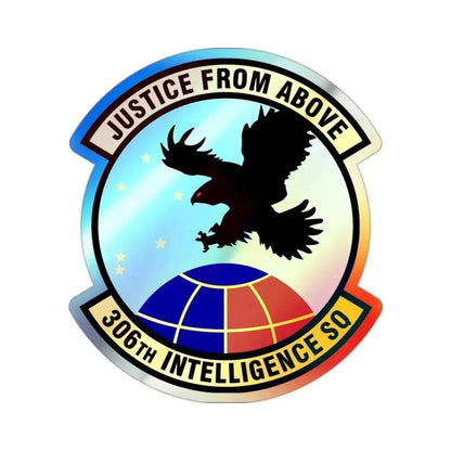 306th Intelligence Squadron (U.S. Air Force) Holographic STICKER Die-Cut Vinyl Decal 2 Inch Holographic - The Sticker Space