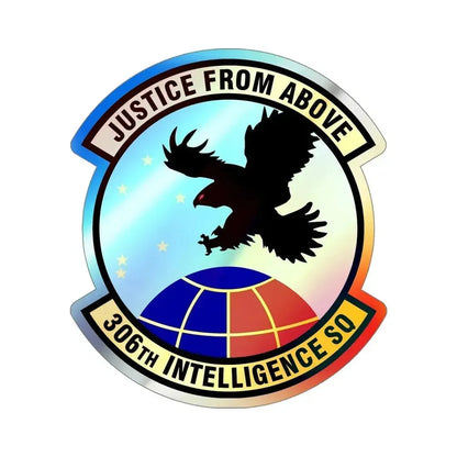 306th Intelligence Squadron (U.S. Air Force) Holographic STICKER Die-Cut Vinyl Decal 6 Inch Holographic - The Sticker Space