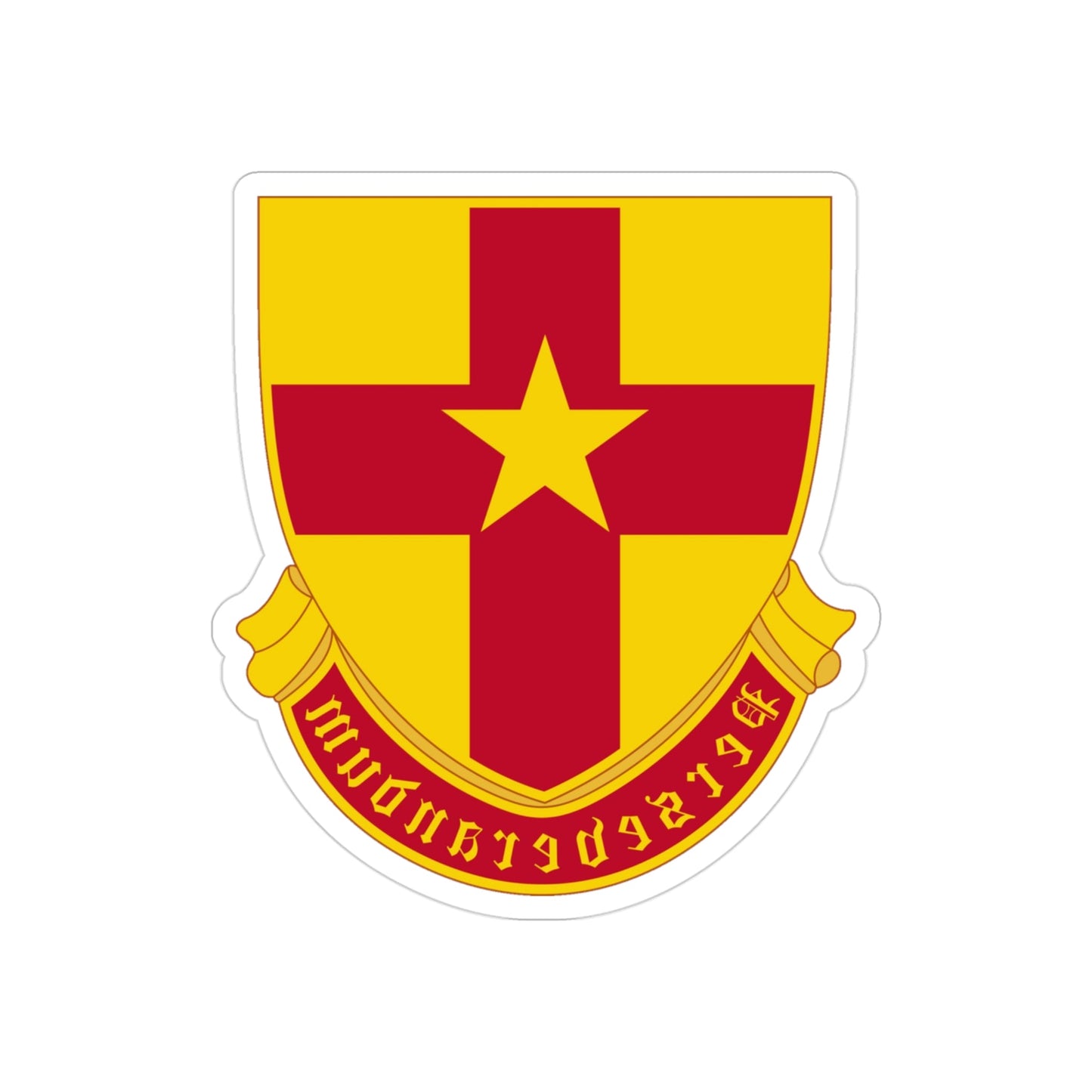 307 Cavalry Regiment (U.S. Army) REVERSE PRINT Transparent STICKER-3" × 3"-The Sticker Space