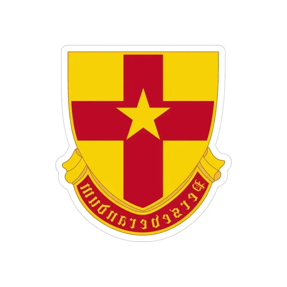 307 Cavalry Regiment (U.S. Army) REVERSE PRINT Transparent Die-Cut STICKER 3 Inch Die-Cut Transparent - The Sticker Space