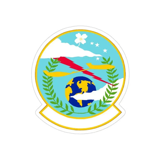 307 Maintenance Squadron AFRC (U.S. Air Force) REVERSE PRINT Transparent Die-Cut STICKER 6 Inch Die-Cut Transparent - The Sticker Space