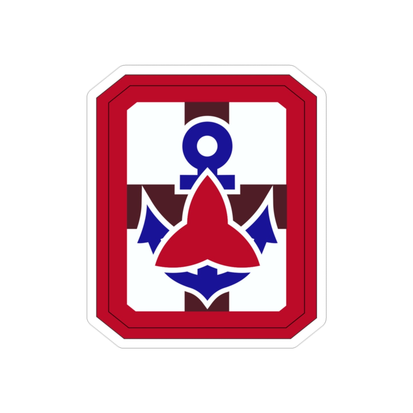 307 Medical Brigade (U.S. Army) REVERSE PRINT Transparent STICKER-2 Inch-The Sticker Space