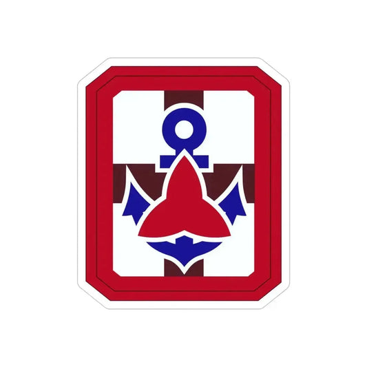 307 Medical Brigade (U.S. Army) REVERSE PRINT Transparent Die-Cut STICKER 6 Inch Die-Cut Transparent - The Sticker Space