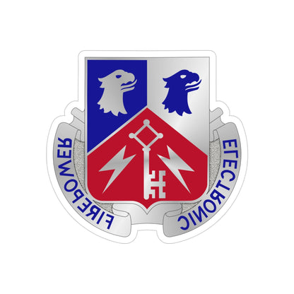 307 Military Intelligence Battalion (U.S. Army) REVERSE PRINT Transparent STICKER-4" × 4"-The Sticker Space