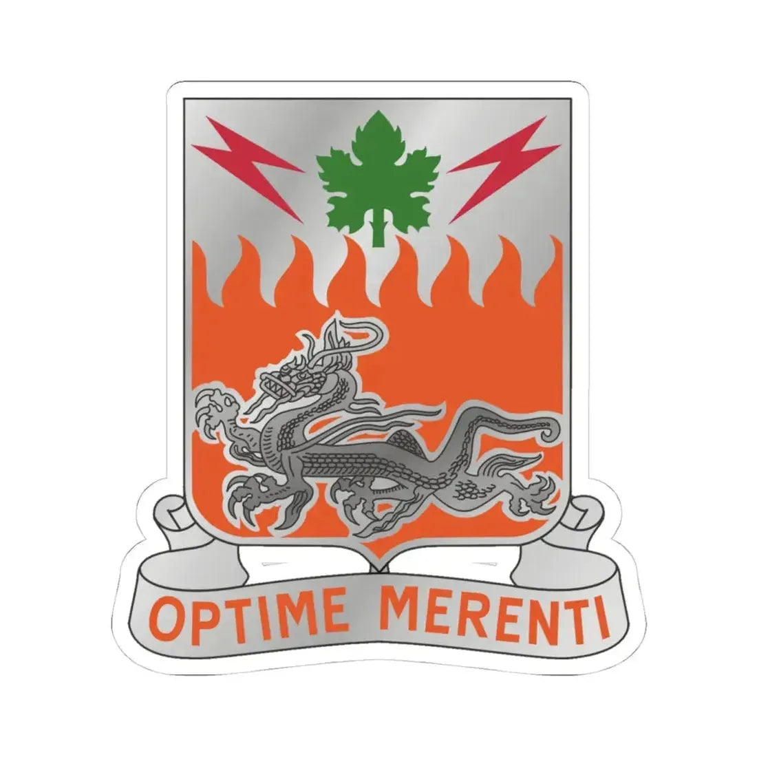 307 Signal Battalion (U.S. Army) STICKER Vinyl Kiss-Cut Decal 4 Inch White - The Sticker Space