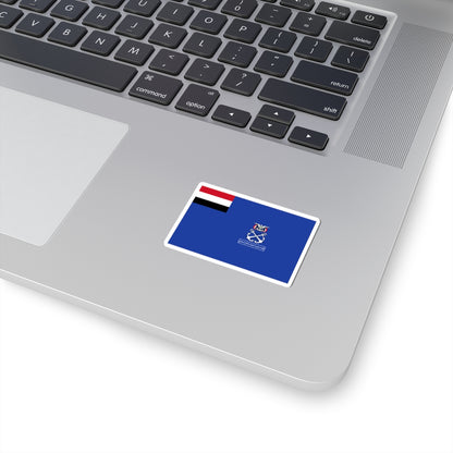 Flag of the Yemeni Navy (Yemen) STICKER Vinyl Kiss-Cut Decal