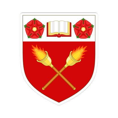 Arms of Harris Manchester College (England) (Coat of Arms) STICKER Vinyl Kiss-Cut Decal