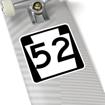 PA-52 (Pennsylvania) (Road Sign) STICKER Vinyl Kiss-Cut Decal