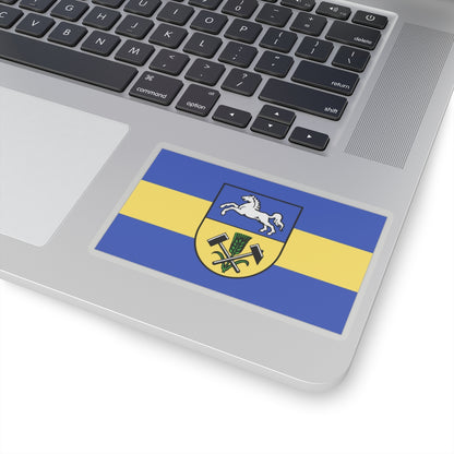 Flag of Helmstedt Germany - STICKER Vinyl Kiss-Cut Decal