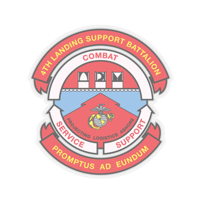 4th Landing Support Battalion Promptus Ad Eundum (USMC) STICKER Vinyl Kiss-Cut Decal