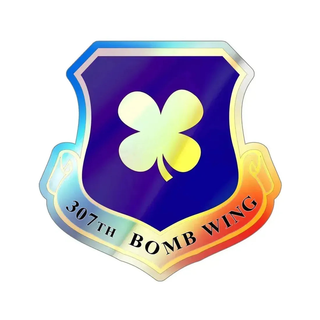 307th Bomb Wing (U.S. Air Force) Holographic STICKER Die-Cut Vinyl Decal 6 Inch Holographic - The Sticker Space