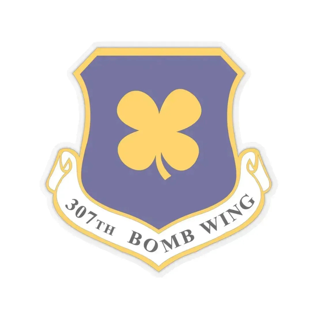 307th Bomb Wing (U.S. Air Force) STICKER Vinyl Kiss-Cut Decal 3 Inch Transparent - The Sticker Space