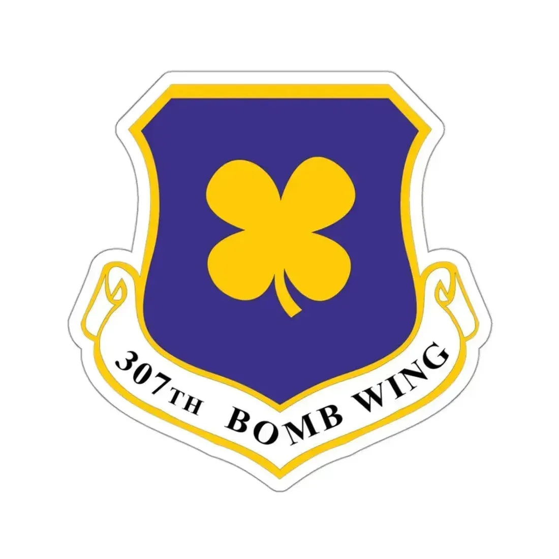 307th Bomb Wing (U.S. Air Force) STICKER Vinyl Kiss-Cut Decal 3 Inch White - The Sticker Space