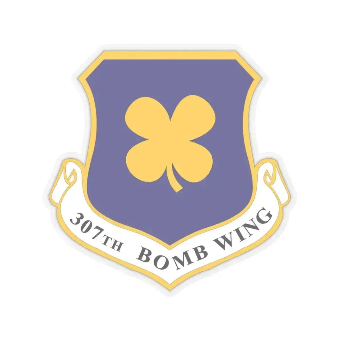 307th Bomb Wing (U.S. Air Force) STICKER Vinyl Kiss-Cut Decal 4 Inch Transparent - The Sticker Space