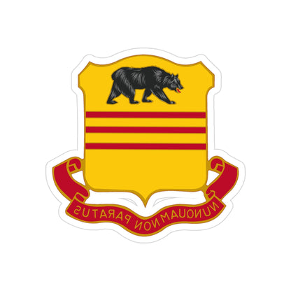 308 Cavalry Regiment (U.S. Army) REVERSE PRINT Transparent STICKER-3" × 3"-The Sticker Space