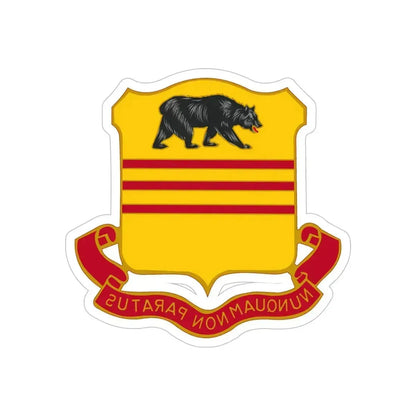 308 Cavalry Regiment (U.S. Army) REVERSE PRINT Transparent Die-Cut STICKER 6 Inch Die-Cut Transparent - The Sticker Space