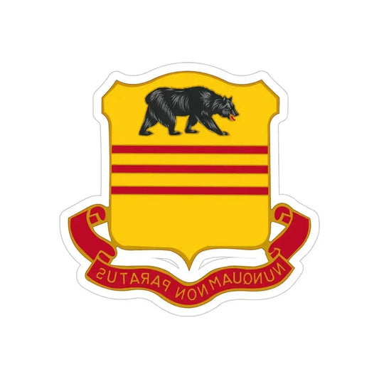 308 Cavalry Regiment (U.S. Army) REVERSE PRINT Transparent Die-Cut STICKER 6 Inch Die-Cut Transparent - The Sticker Space