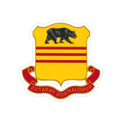 308 Cavalry Regiment (U.S. Army) REVERSE PRINT Transparent Die-Cut STICKER - The Sticker Space