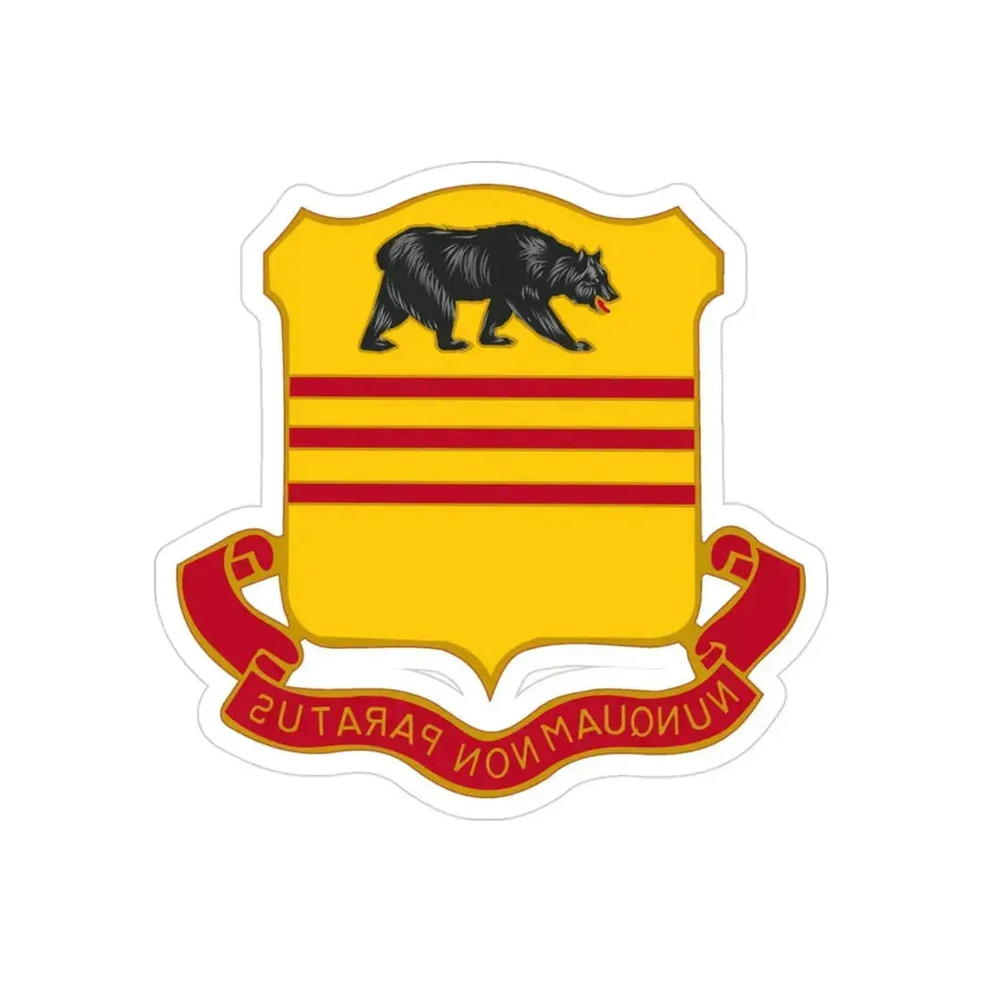 308 Cavalry Regiment (U.S. Army) REVERSE PRINT Transparent Die-Cut STICKER - The Sticker Space