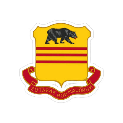 308 Cavalry Regiment (U.S. Army) REVERSE PRINT Transparent Die-Cut STICKER - The Sticker Space