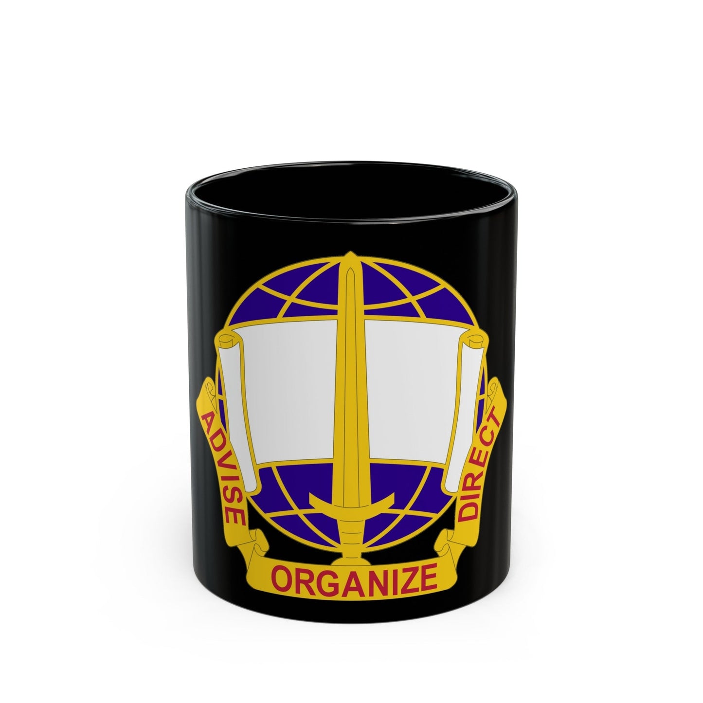 308 Civil Affairs Brigade 2 (U.S. Army) Black Coffee Mug-11oz-The Sticker Space