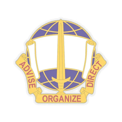 308 Civil Affairs Brigade 2 (U.S. Army) STICKER Vinyl Kiss-Cut Decal 2 Inch Transparent - The Sticker Space
