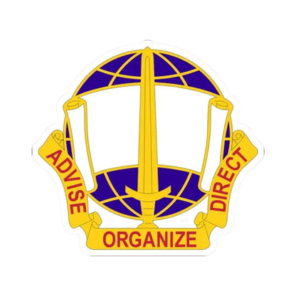 308 Civil Affairs Brigade 2 (U.S. Army) STICKER Vinyl Kiss-Cut Decal 2 Inch White - The Sticker Space