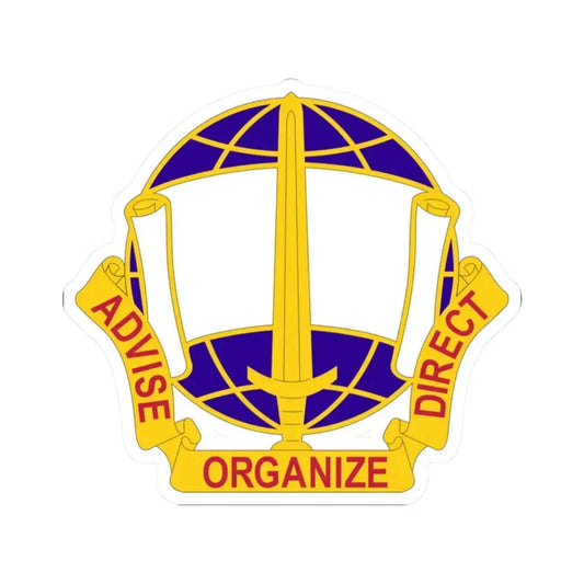 308 Civil Affairs Brigade 2 (U.S. Army) STICKER Vinyl Kiss-Cut Decal 2 Inch White - The Sticker Space