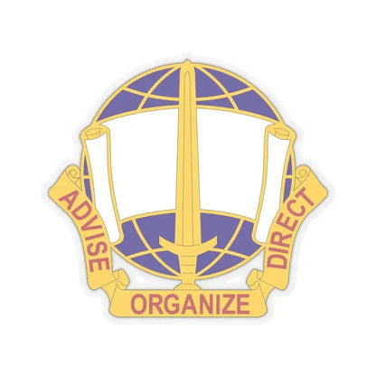 308 Civil Affairs Brigade 2 (U.S. Army) STICKER Vinyl Kiss-Cut Decal 3 Inch Transparent - The Sticker Space