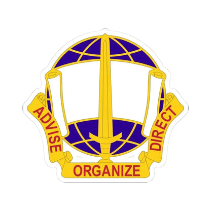 308 Civil Affairs Brigade 2 (U.S. Army) STICKER Vinyl Kiss-Cut Decal 3 Inch White - The Sticker Space