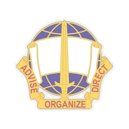 308 Civil Affairs Brigade 2 (U.S. Army) STICKER Vinyl Kiss-Cut Decal 4 Inch Transparent - The Sticker Space
