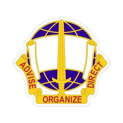 308 Civil Affairs Brigade 2 (U.S. Army) STICKER Vinyl Kiss-Cut Decal 4 Inch White - The Sticker Space