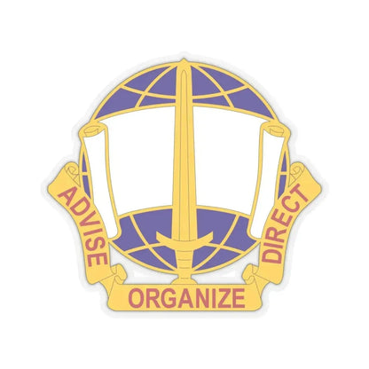 308 Civil Affairs Brigade 2 (U.S. Army) STICKER Vinyl Kiss-Cut Decal 6 Inch Transparent - The Sticker Space