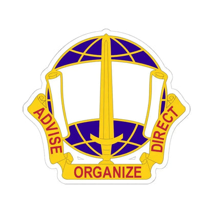 308 Civil Affairs Brigade 2 (U.S. Army) STICKER Vinyl Kiss-Cut Decal 6 Inch White - The Sticker Space
