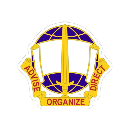 308 Civil Affairs Brigade 2 (U.S. Army) Transparent STICKER Die-Cut Vinyl Decal 6 Inch - The Sticker Space