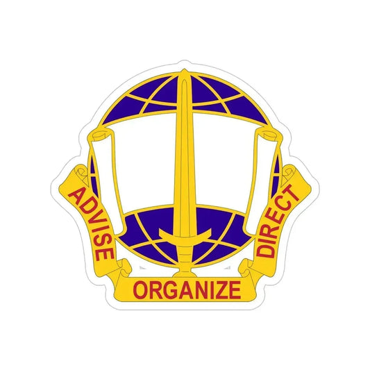 308 Civil Affairs Brigade 2 (U.S. Army) Transparent STICKER Die-Cut Vinyl Decal 6 Inch - The Sticker Space